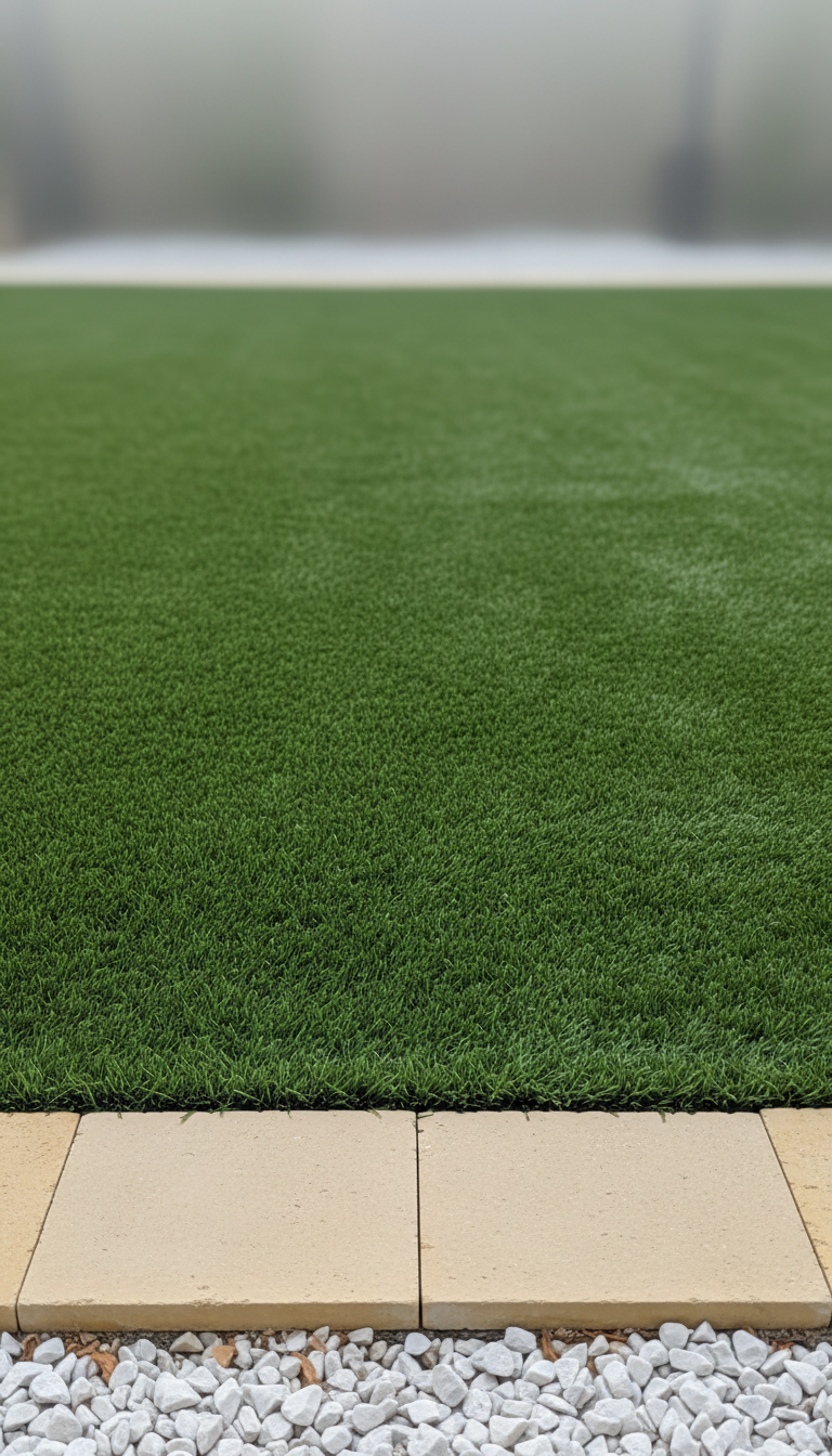 Turf installation with precision leveling